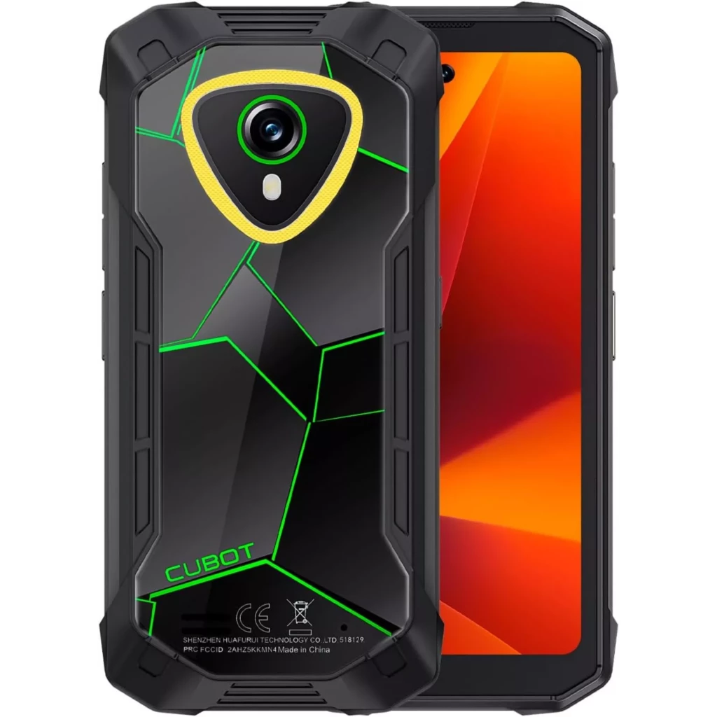 Cubot KingKong Mini 4 128GB Negro-Verde Luz de camping 6GB de RAM Procesador SC T616