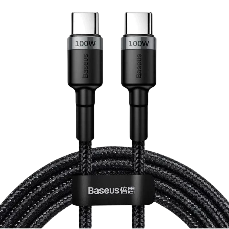 Baseus Cafule Gris/Negro Cable USB Tipo C a Tipo C 100W 2m