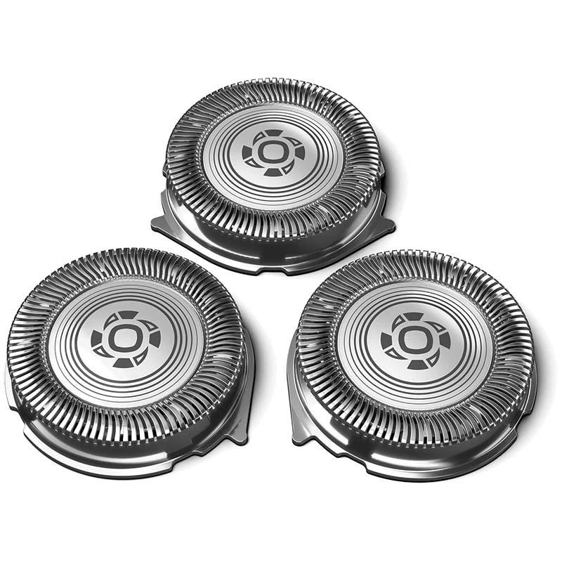 3x Cabezales de Recambio para Afeitadora Eléctrica Philips Series 3000 y 1000 acero inoxidable