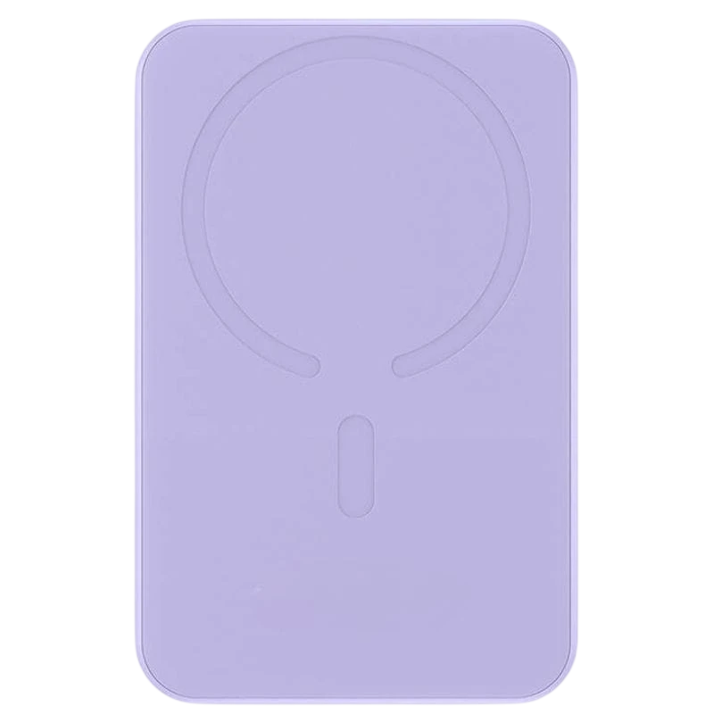 Power Bank Mini 5000mAh Baseus compatible con MagSafe Morado Carga rápida 20W y Cable tipo C inlcuido
