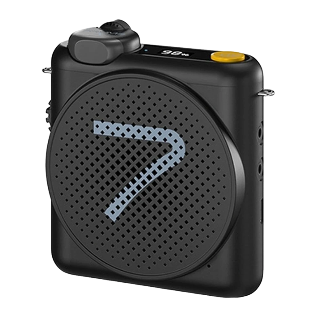 Amplificador de voz inalámbrico con micrófono lavalier 7Ryms WA2 Negro