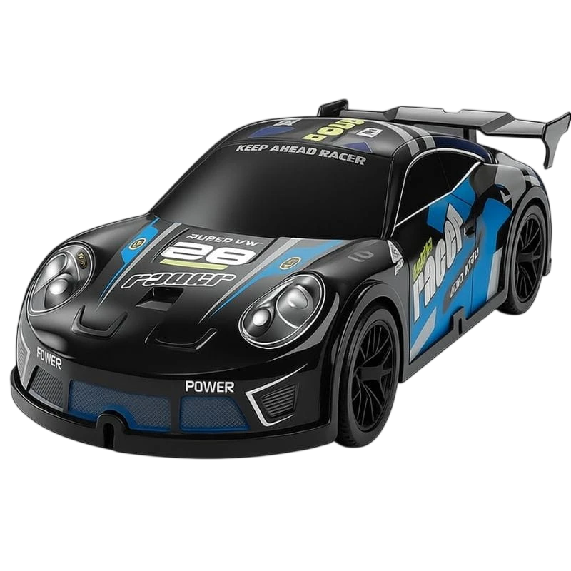 804P 1/22 4WD Drift Negro Azul Coche RC Eléctrico