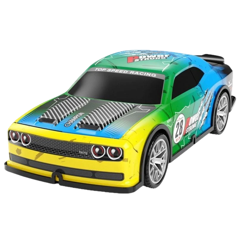808P 1/22 4WD Drift Amarillo Azul Coche RC Eléctrico