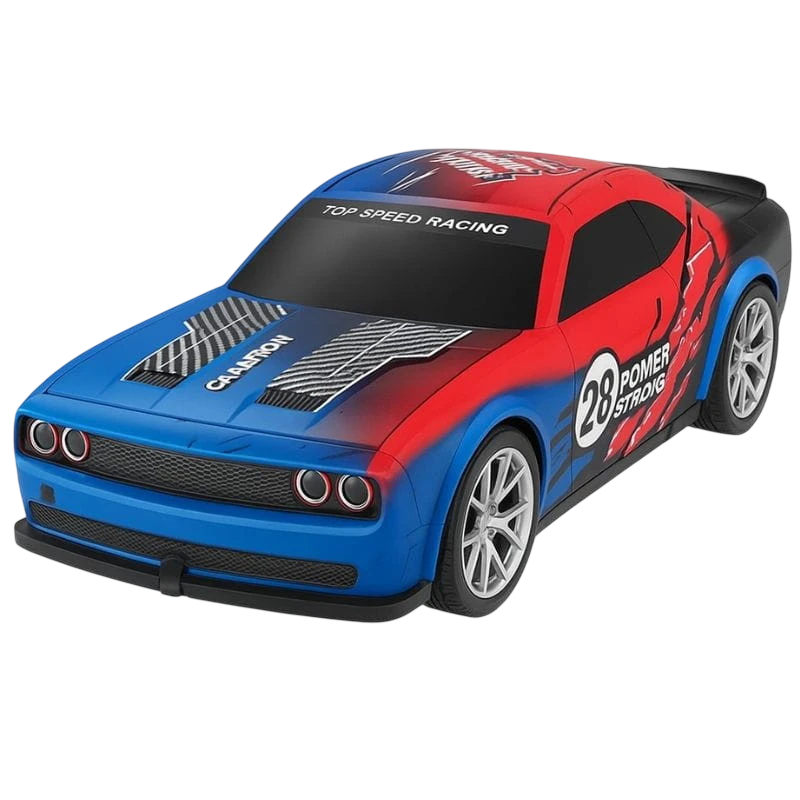 808P 1/22 4WD Drift Rojo Azul Coche RC Eléctrico
