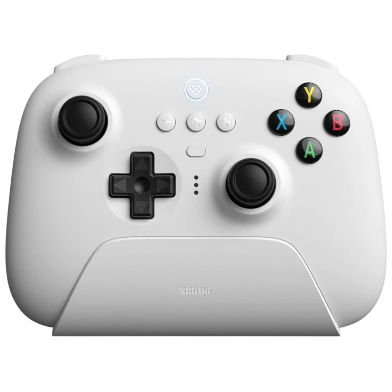 8BitDo Ultimate 2.4G con base de carga Blanco Gamepad para PC/Android/Steam