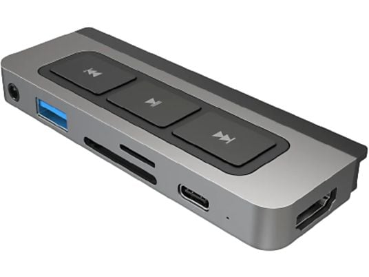Hyper Drive Media HD449 USB-C Para iPad 6 Puertos en 1 5 Gbit/s Plata