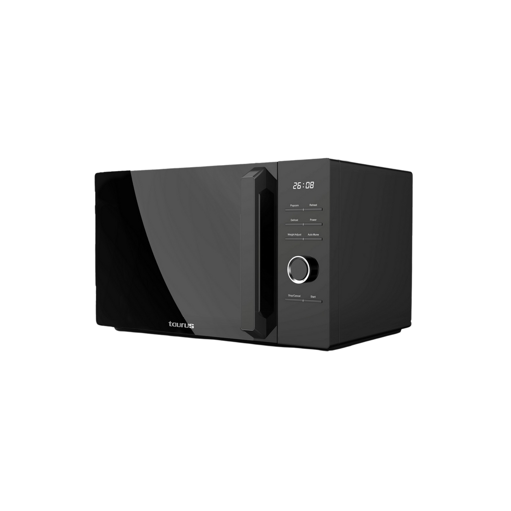 Taurus Laurent Digital 25L 900W 10 niveles Descongela Revestimiento Shiny&Clean Hasta 99 min Función inicio Negro