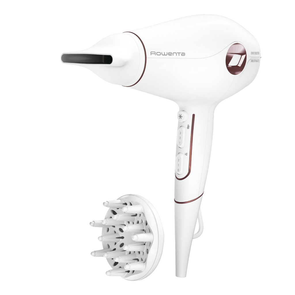 Rowenta Volumizer CV6135F0 1800 W 2 Velocidades Difusor 3 Niveles Blanco y Granate