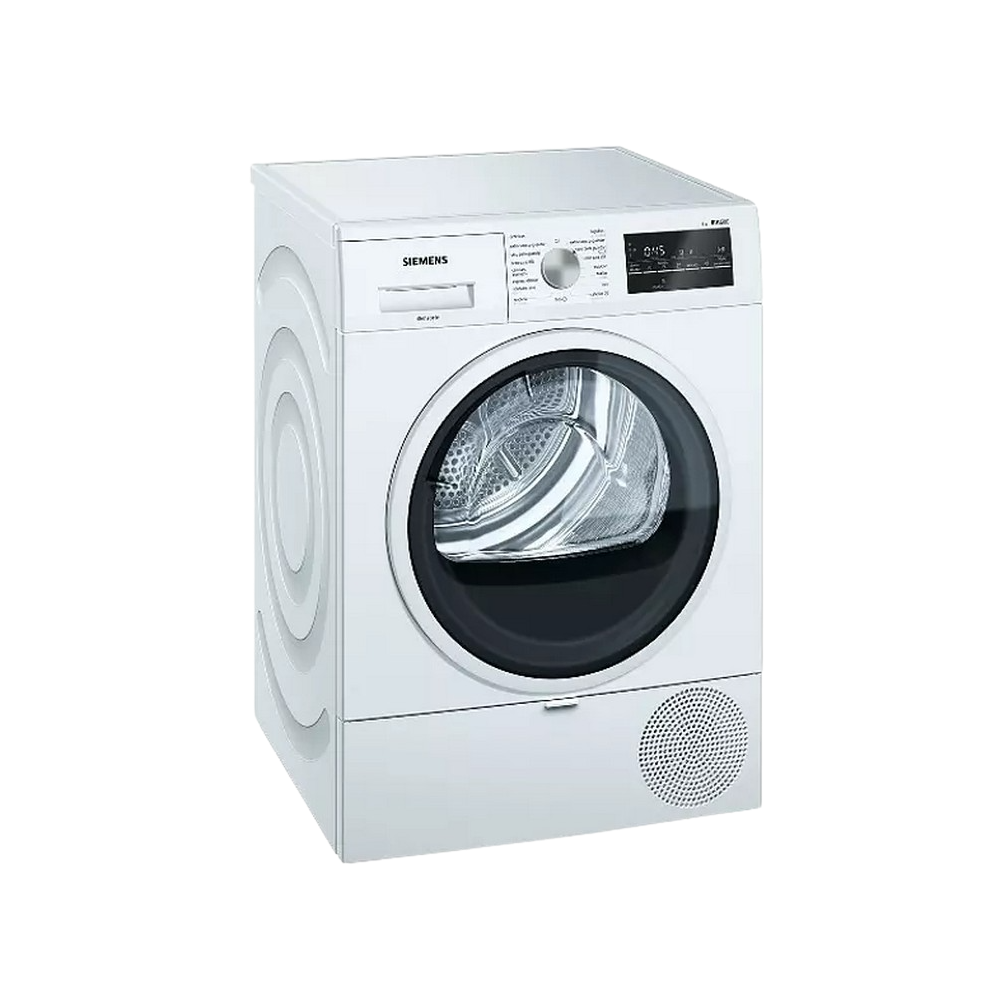 Siemens WT47R461ES Bomba de calor 8 kg Display LED Tambor de acero Blanco