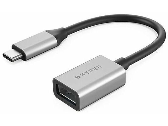 Hyper Drive USB-C a USB-A, 10 Gbit/s Plata