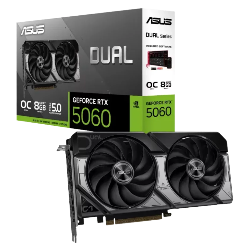 ASUS Dual -RTX5060-O8G NVIDIA GeForce RTX 5060 8 GB GDDR7 Tarjeta Gráfica