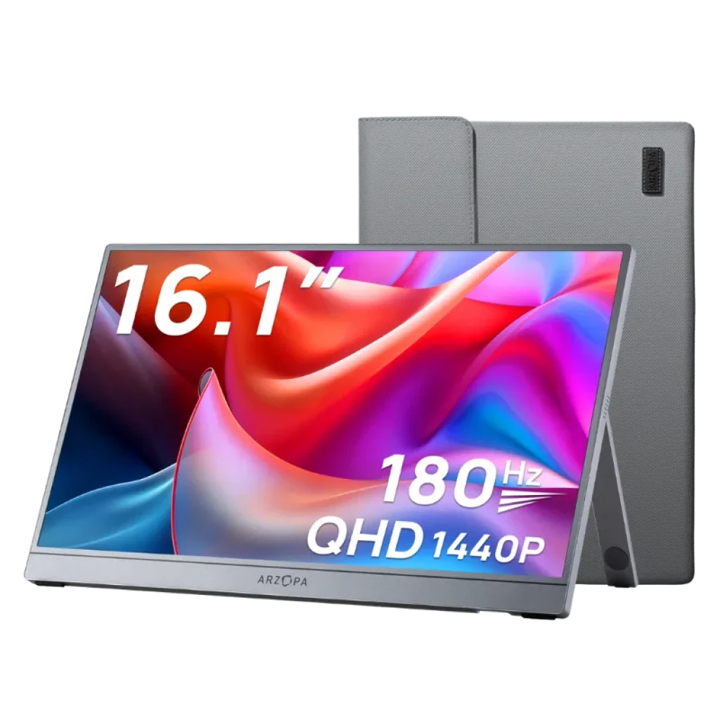 Arzopa Z3FC 16,1 Pulgadas IPS QHD 180Hz con funda de transporte Monitor Portátil