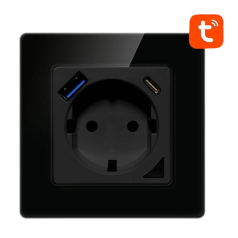 Avatto N-WOT10-USB-B WiFi Negro Enchufe Inteligente