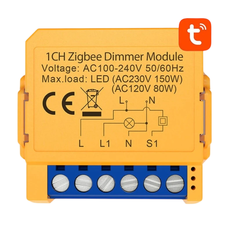 Avatto ZDMS16-2 Naranja Switch Inteligente ZigBee