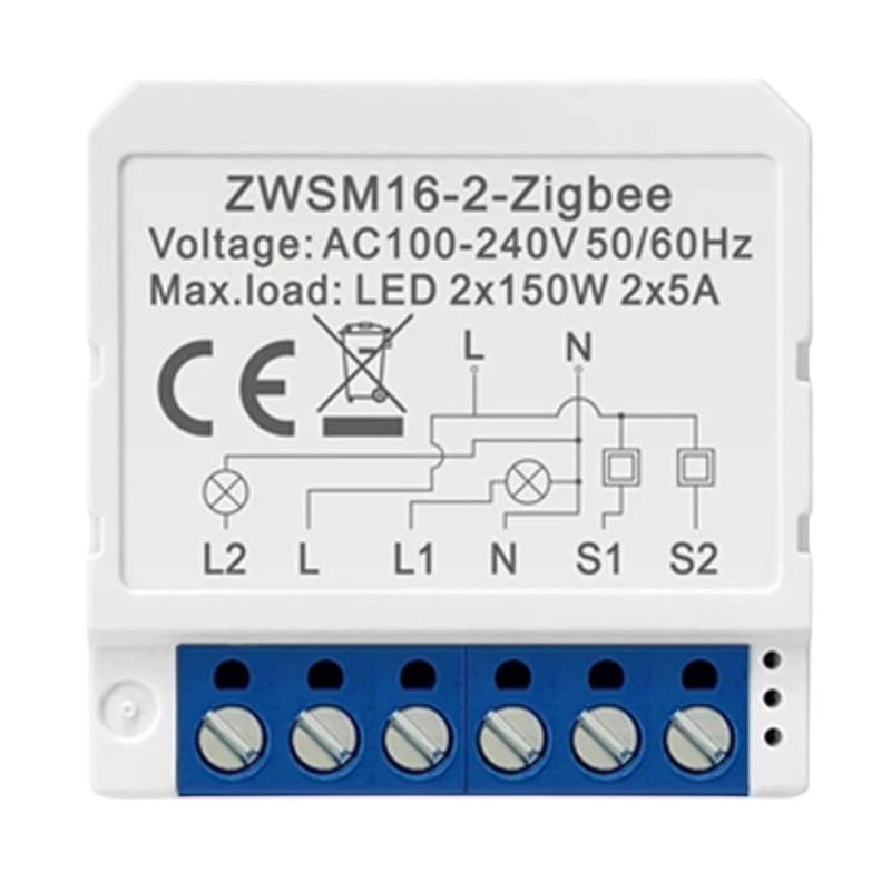 Avatto ZWSM16-W2 Blanco Switch Inteligente ZigBee