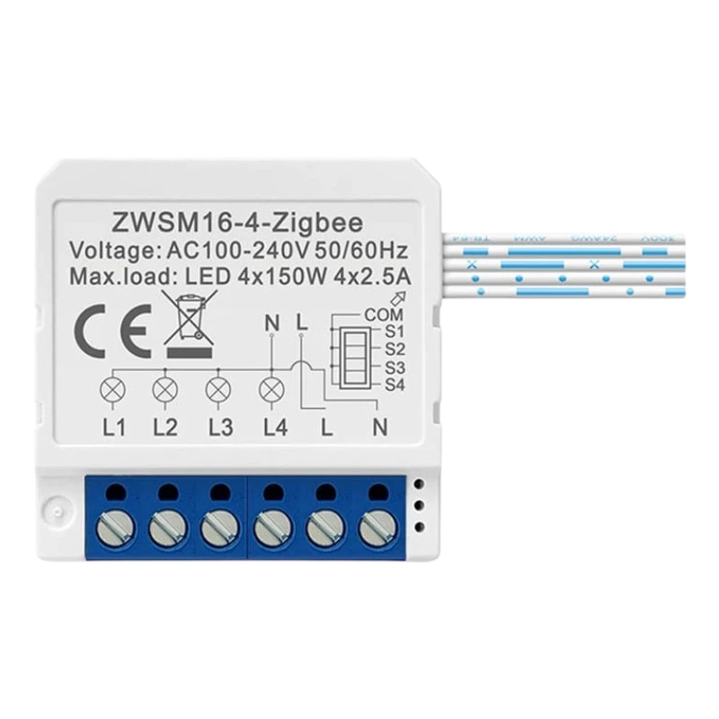Avatto ZWSM16-W4 Blanco Switch Inteligente ZigBee