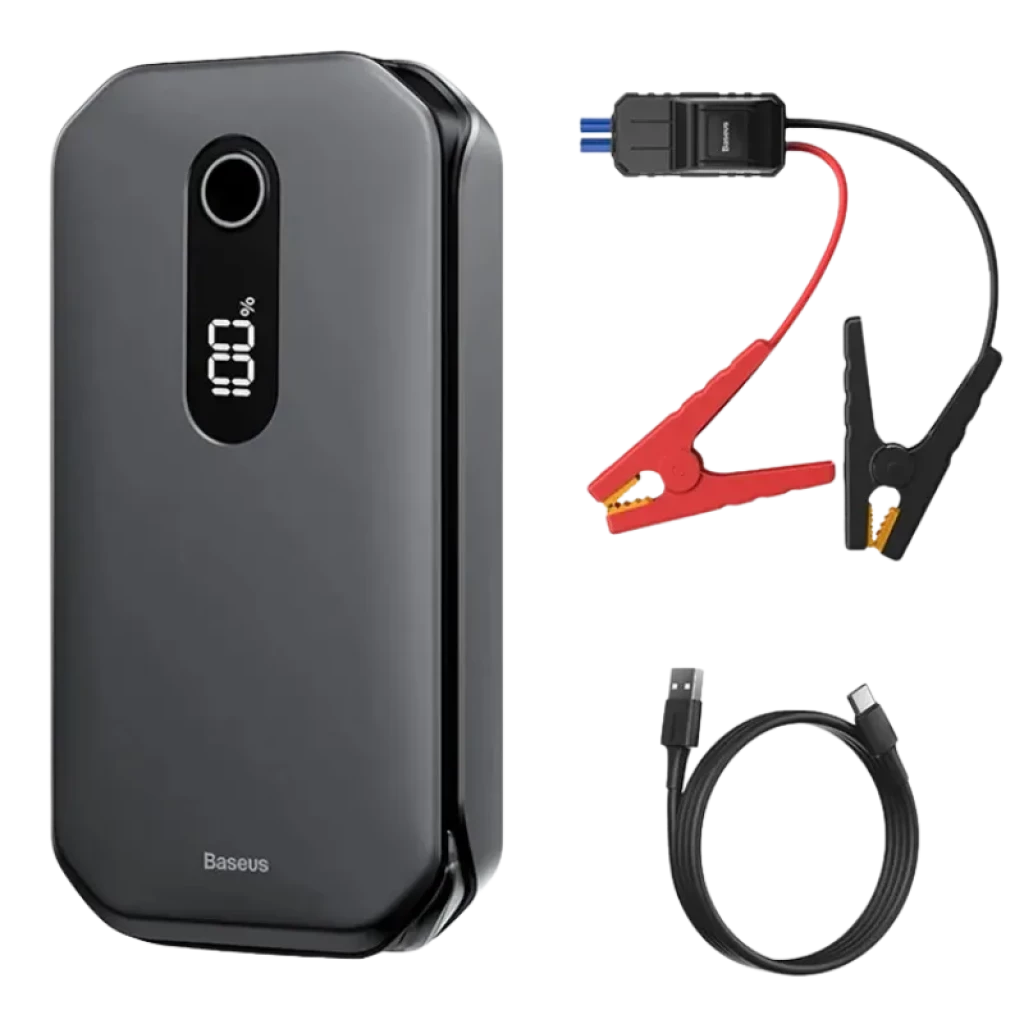 Baseus Super Energy Car Jump Starter 12000mAh / 1000A Arrancador de baterías 12V y Power Bank