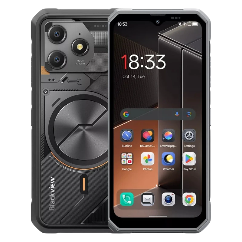 Blackview Fort 100 128GB Negro Resistencia de grado militar 8 GB de RAM Diseño Mecha