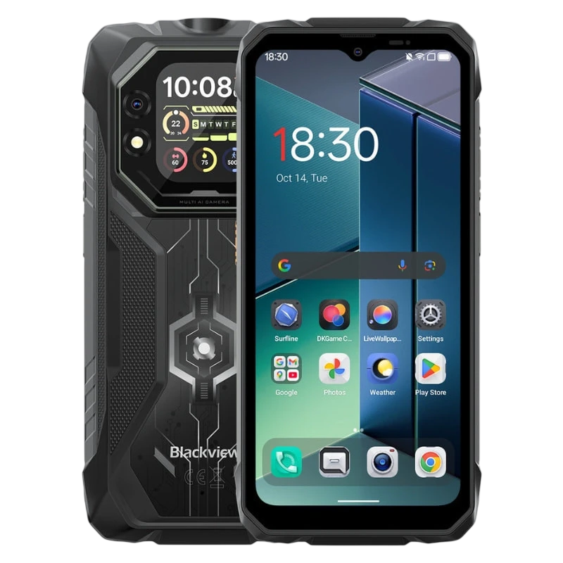 Blackview Rock 1 256 GB Negro Pantalla secundaria de 2,01 pulgadas 8 GB de RAM 15000 mAh