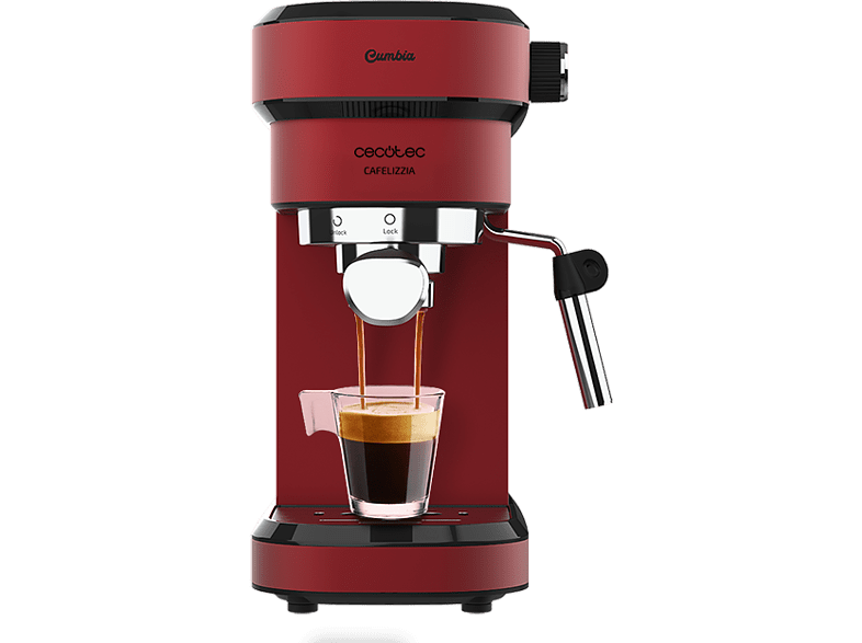 Cecotec Cafelizzia 790 Shiny 1350W Calentamiento rápido 20 bar 1.2 L 1-2 cafés Rojo