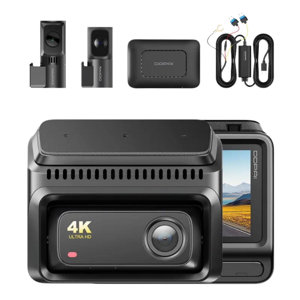 DDPAI Z60T 3CH 4K con módulo 4G Cámara para Coche