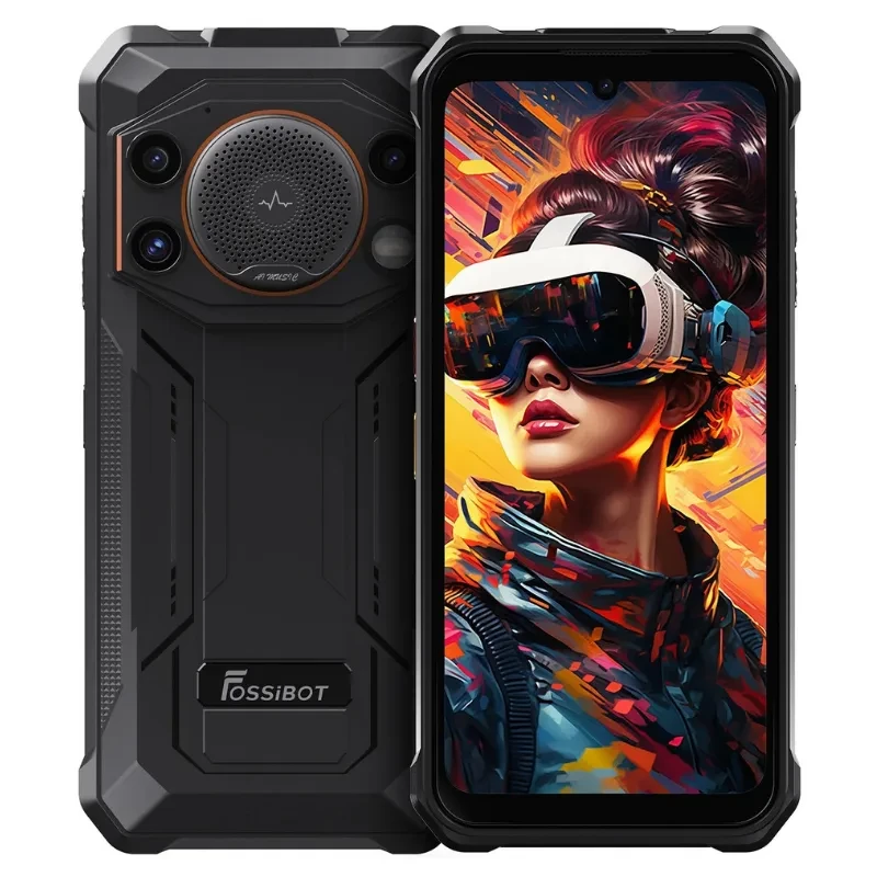 Fossibot F110L 128GB Naranja Altavoz de 128 dB 4 GB de RAM Batería de 10000 mAh