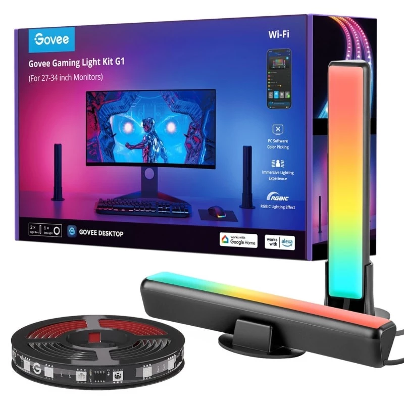 Govee H6608 PC Monitor Pro Kit Tira LED + Barra de Luz LED