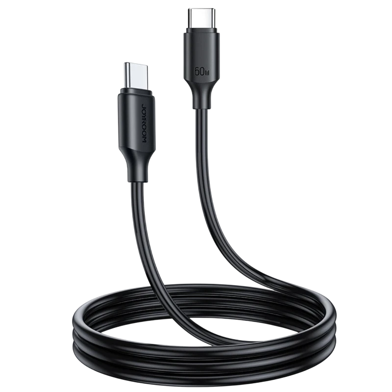 Joyroom Cable USB‑C a USB‑C 60 W Carga Rápida 1 m Negro