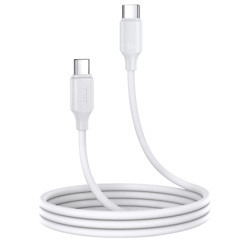 Joyroom Cable USB‑C a USB‑C 60 W Carga Rápida 1 m Blanco