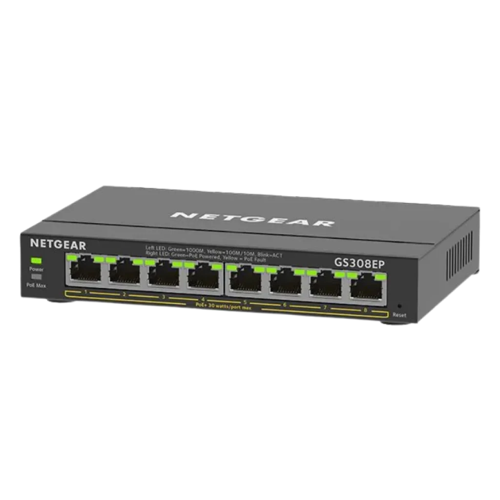 NETGEAR GS308EP con 8 puertos Gigabit Ethernet Switch Gestionado