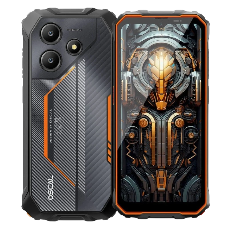 Oscal Marine 2 128GB Naranja Rugged 8GB de RAM Pantalla de 6.56' HD