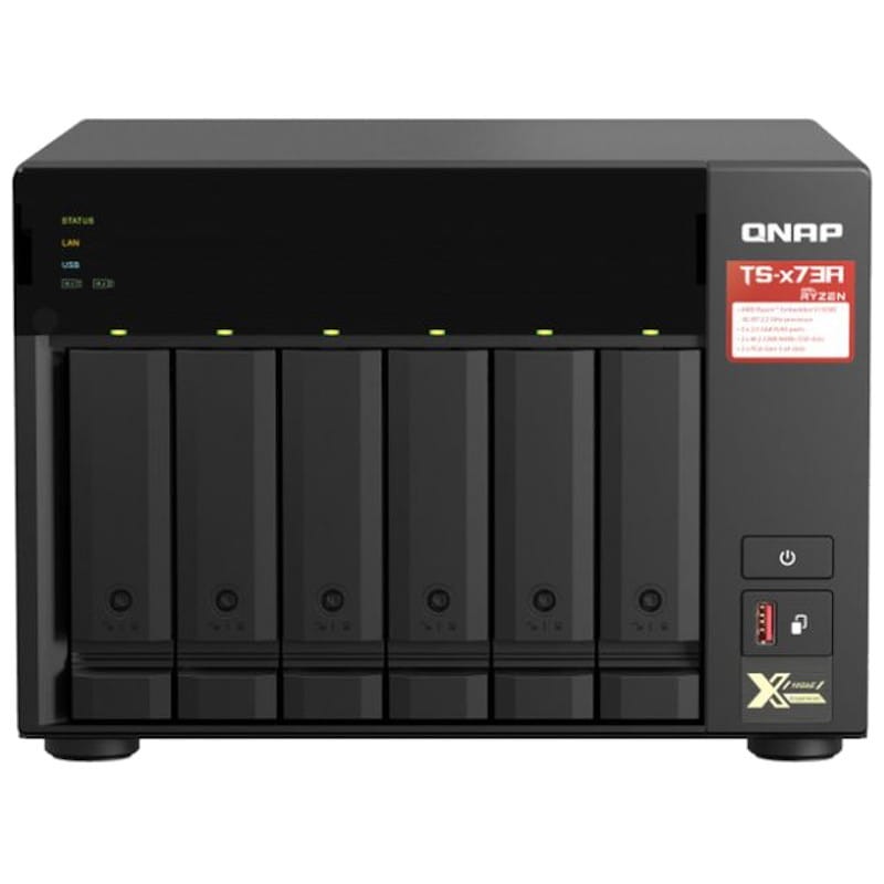 QNAP TS-673A-8G Servidor NAS Torre Negro