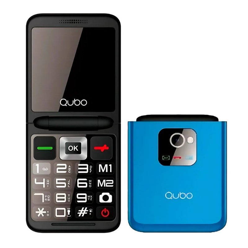 Qubo X-10 Azul Teléfono Móvil para Personas Mayores