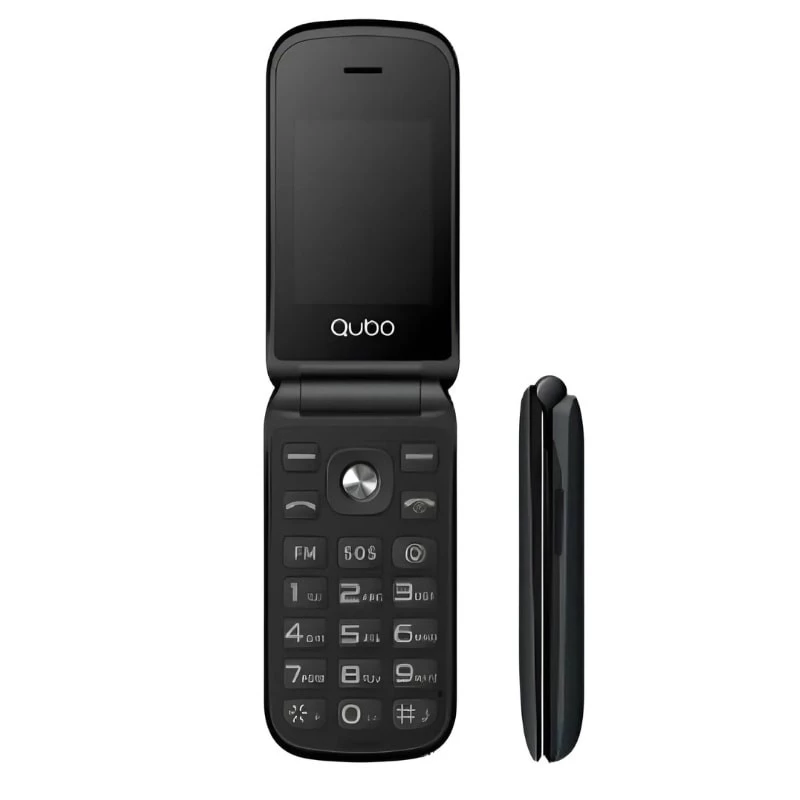 Qubo X-209 2.4' 4G Botón SOS Tapa 1000 mAh Negro