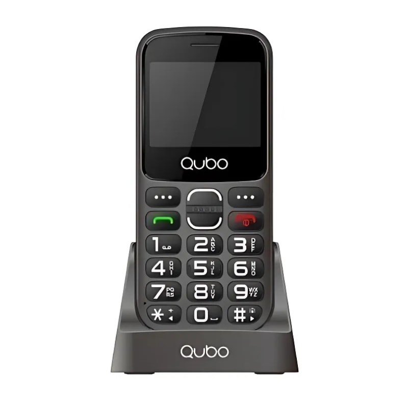 Qubo X-230BKC Negro Teléfono Móvil para Personas Mayores