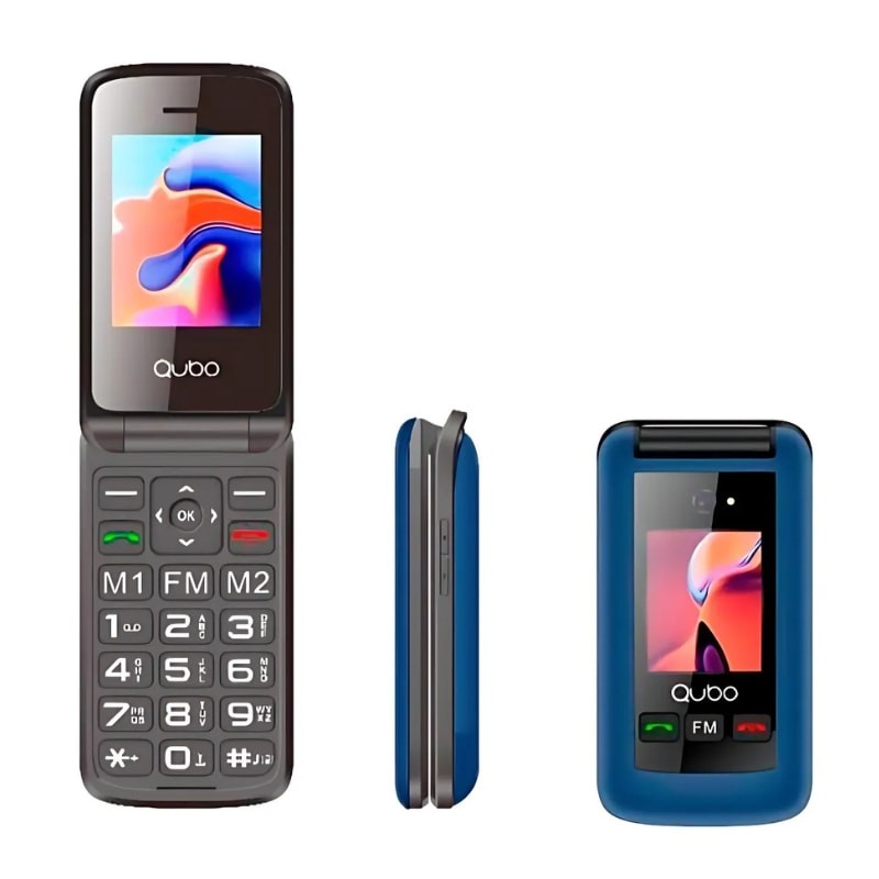 Qubo X-247BL Azul Teléfono Móvil para Personas Mayores