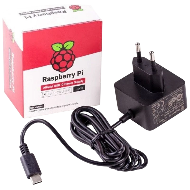 Raspberry Pi RPI PS 15W BK EU 15,3 W Negro Adaptador de Corriente