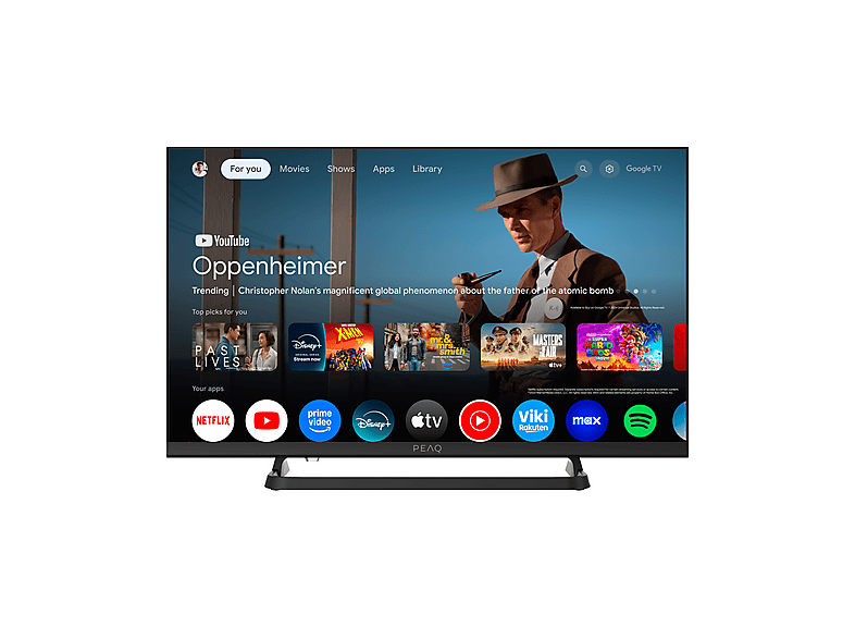 PEAQ PTV 24GH-5025C HD Ready Google TV Dolby Audio DVB-T2 Negro