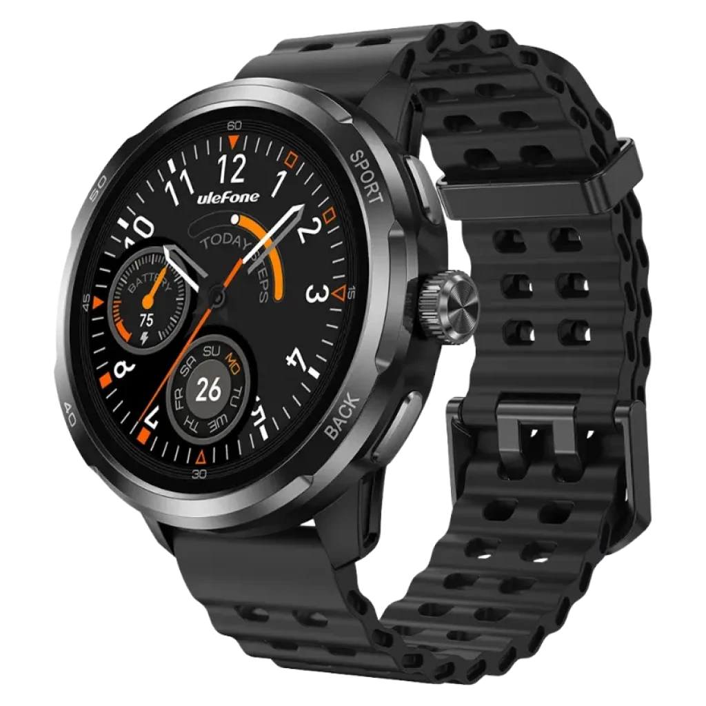 Ulefone Armor Watch Pro Negro con pantalla AMOLED de 1,50 pulgadas GPS integrado Reloj Inteligente