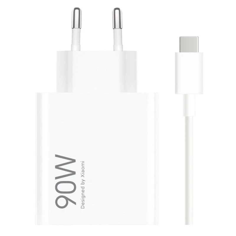 Cargador de carga Rápida Xiaomi 90W HyperCharge Combo USB Tipo-A + Cable USB-C 1m 