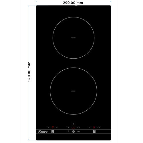 KYMPO ZC201 2 fuegos(1300W+1800W) 268 mm x 498 mm