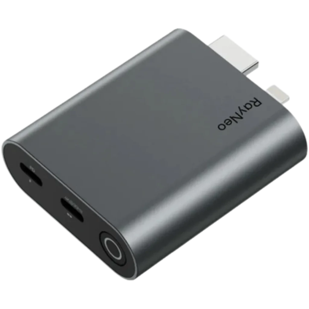 Adaptador HDMI a USB-C para cargar las gafas AR RayNeo