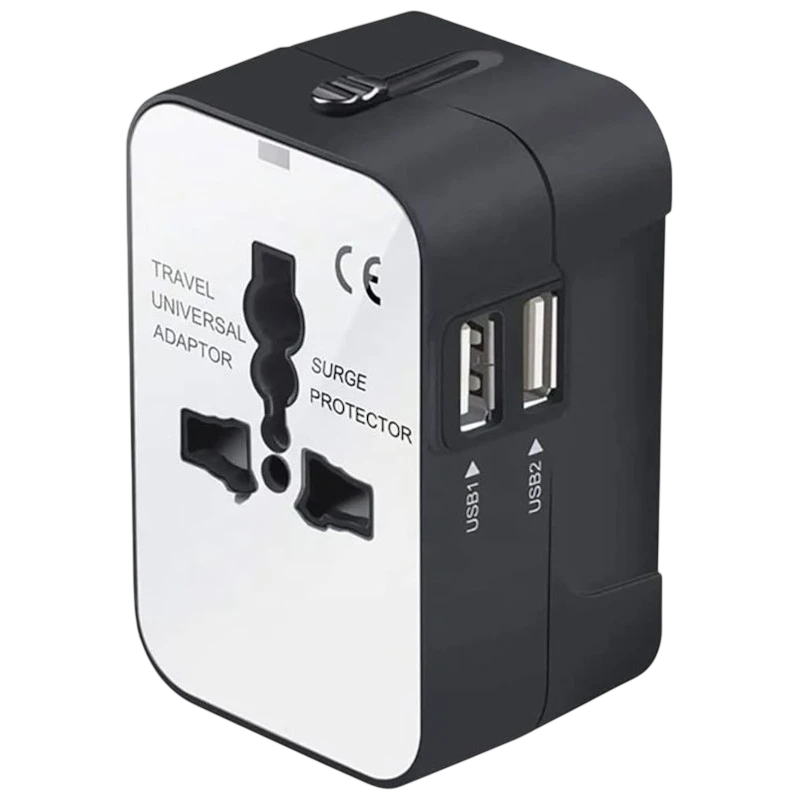 Adaptador de viaje universal 2x USB