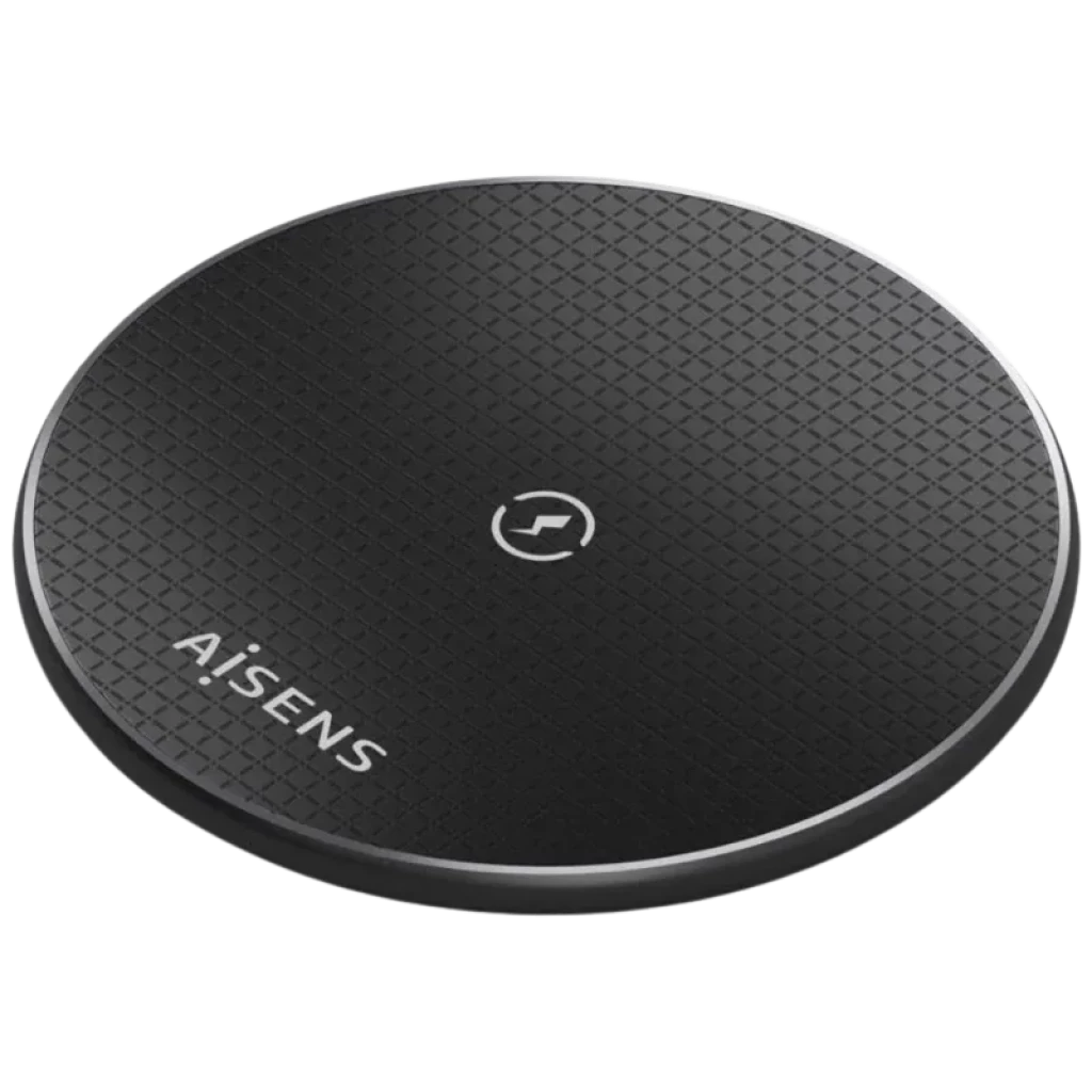 Aisens ASCH-15W1WC058-W Cargador Inalámbrico Qi 15W USB-C Base de Carga Negra