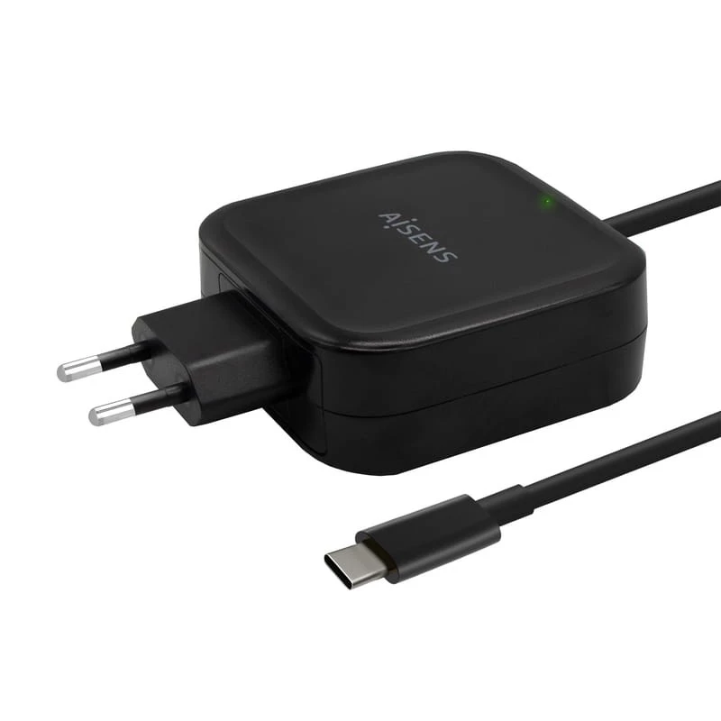 Aisens ASCH-1PD65WL-BK 65W USB Tipo-C Negro Cargador de Pared