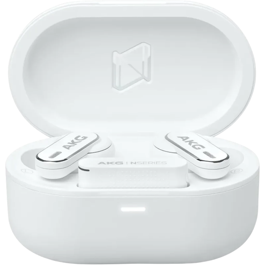 AKG N5 Hybrid Blanco- Auriculares TWS con Dongle USB-C 2.4GHz y Sonido Hi-Res