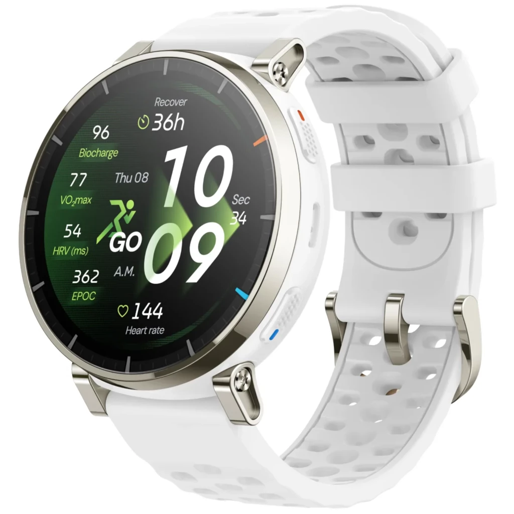 Amazfit Active 3 Premium 1.32' AMOLED Táctil GPS Aero White Smartwatch