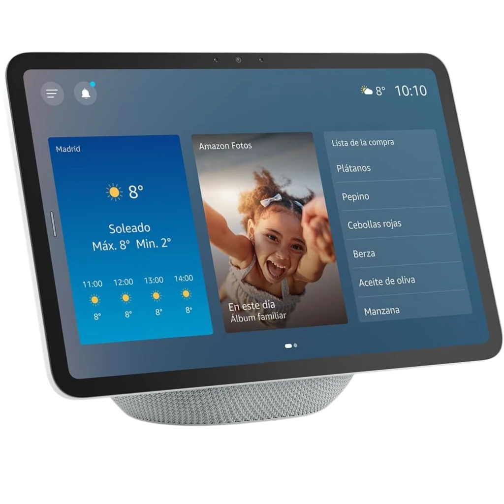 Amazon Echo Show 11 Glacial White Pantalla Full HD 11' y Hub Matter Altavoz Inteligente con Pantalla