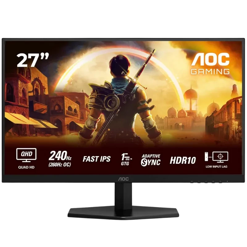 AOC Q27G42ZE 27' HD Fast IPS 260 Hz Adaptative Sync Monitor de PC