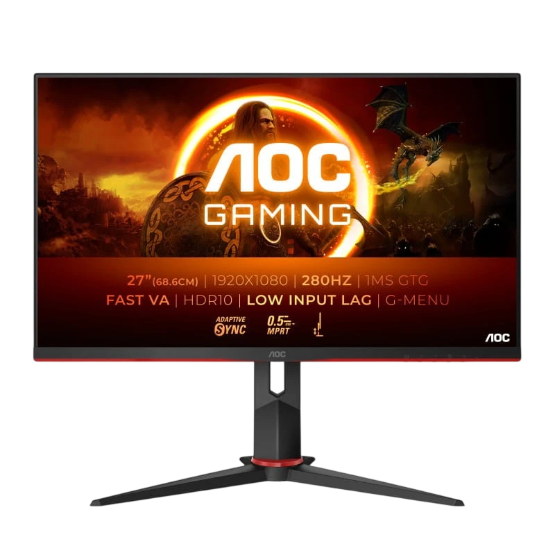 AOC G2 27G2ZN3/BK 27' Full HD LCD Fast VA Negro Rojo